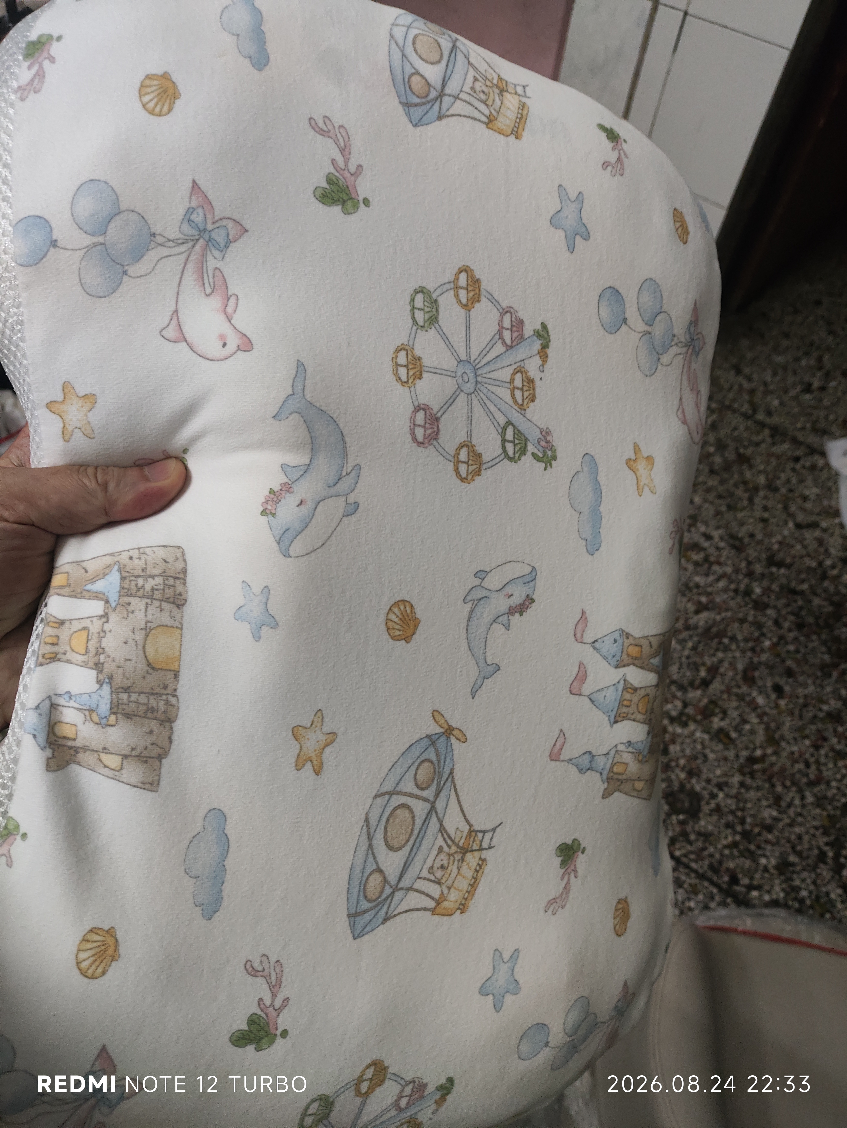 婧麒（JOYNCLEON）太空分区枕套宝宝枕头套通用透气婴幼儿6月至3岁 粉色 Jzt155048 实拍图