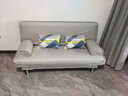 徽月 多功能折叠沙发床两用简易三人位小户型客厅租房家具懒人沙发 烟灰科技布 【乳胶款】1.2米长无扶手2腰枕 实拍图