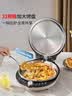 利仁（Liven）小钢人不锈钢电饼铛 0 涂层双面加热 + 专用玻璃盖 + 小钢铲套装 家用加深电煎锅早餐机 实拍图