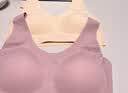 莫代尔2件装无痕内衣女固定乳胶杯无钢圈聚拢运动内衣背心粉底液文胸罩 实拍图