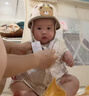爱贝迪拉（AIBEDILA）防摔帽婴儿学步护头防摔头盔枕宝宝学走路儿童防撞神器咖色小熊 实拍图