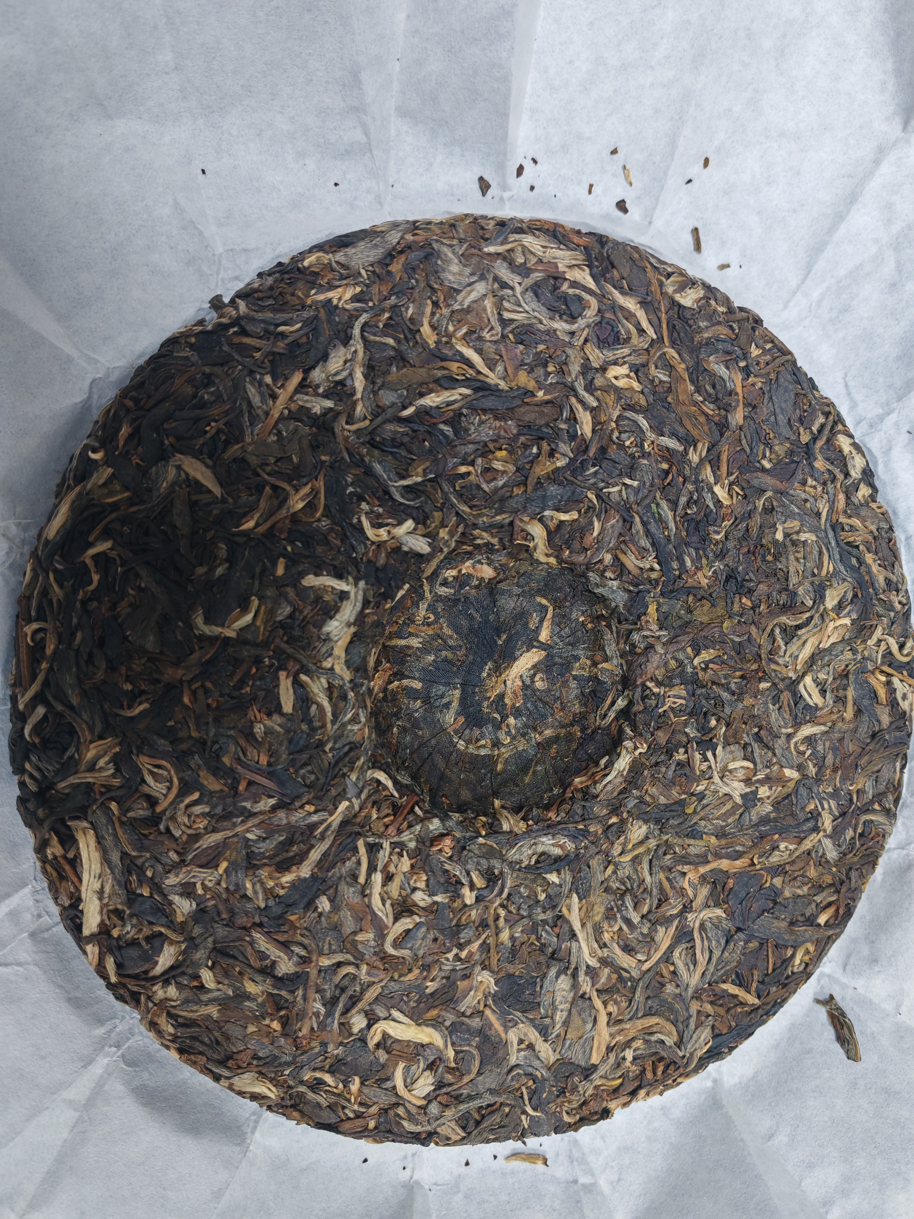 三隐茶叶 普洱茶生茶 老班章云南勐海七子饼生普老茶饼装357g 实拍图