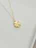 中国黄金（CHINA GOLD）黄金四叶草项链女款足金幸运草吊坠锁骨情人节生日礼物送女友老婆 四叶草吊坠【赠银镀金链】约0.9g 实拍图