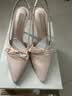 CHARLES&KEITH缎面蝴蝶结尖头高跟凉鞋女生日礼物送女友CK1-60361556 Light Pink浅粉色 37 实拍图