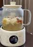 九阳（Joyoung）全玻璃沸萃0胶水养生壶 85mm加大玻璃茶篮煮茶器±1℃调温冲奶壶 办公室恒温花茶壶烧水壶12WY01R 实拍图