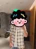 优衣库法兰绒格子衬衫/长袖男女装衬衣薄外套481225 481225/30浅米色 XL 实拍图