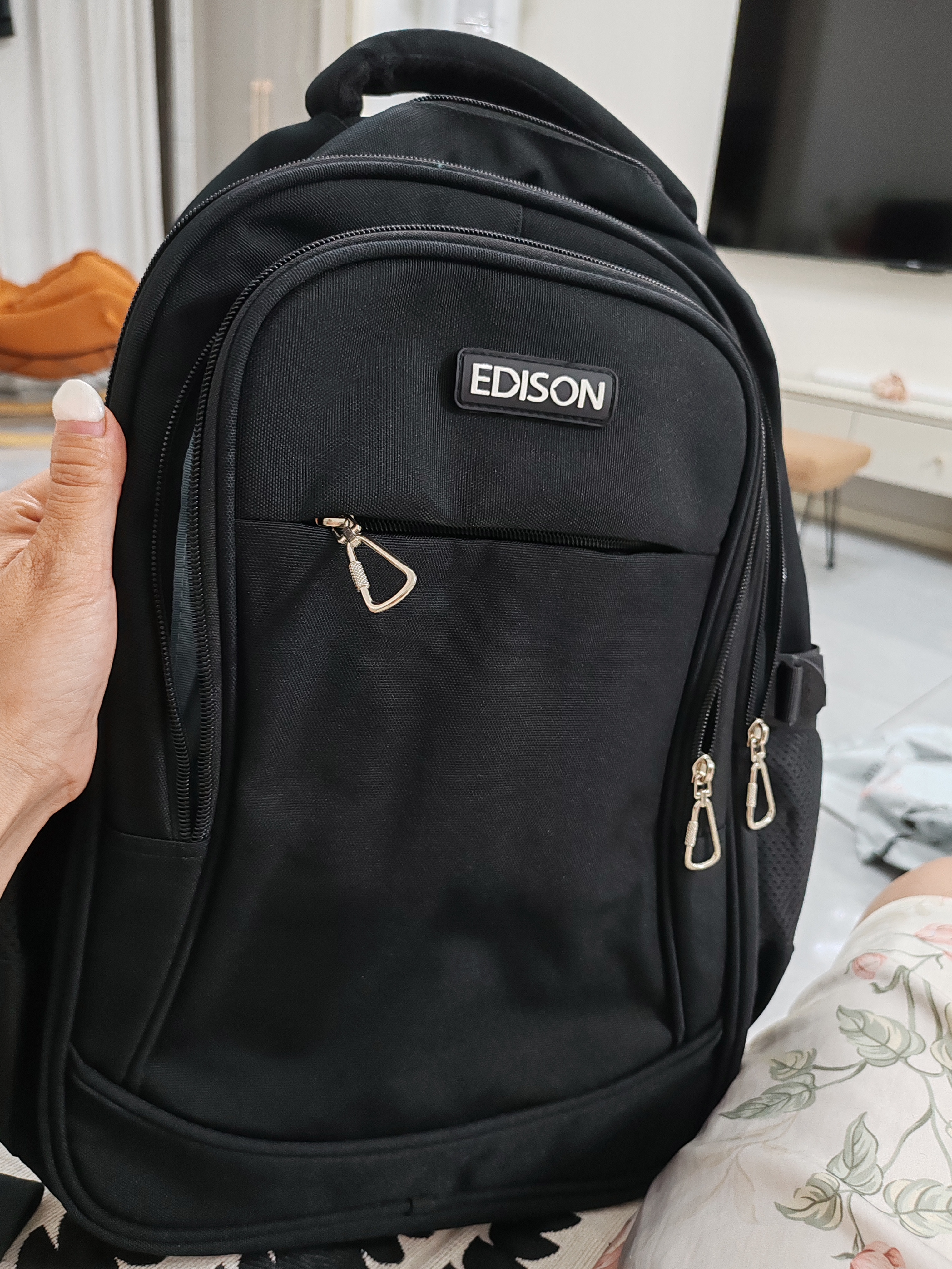 Edison爱迪生中学生书包护脊减负防泼水6-9年级初中大容量背包L796-9 实拍图
