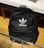 adidas休闲日常通勤运动双肩背包学生书包开学男女阿迪达斯三叶草   黑色/白   NS(均码) 实拍图