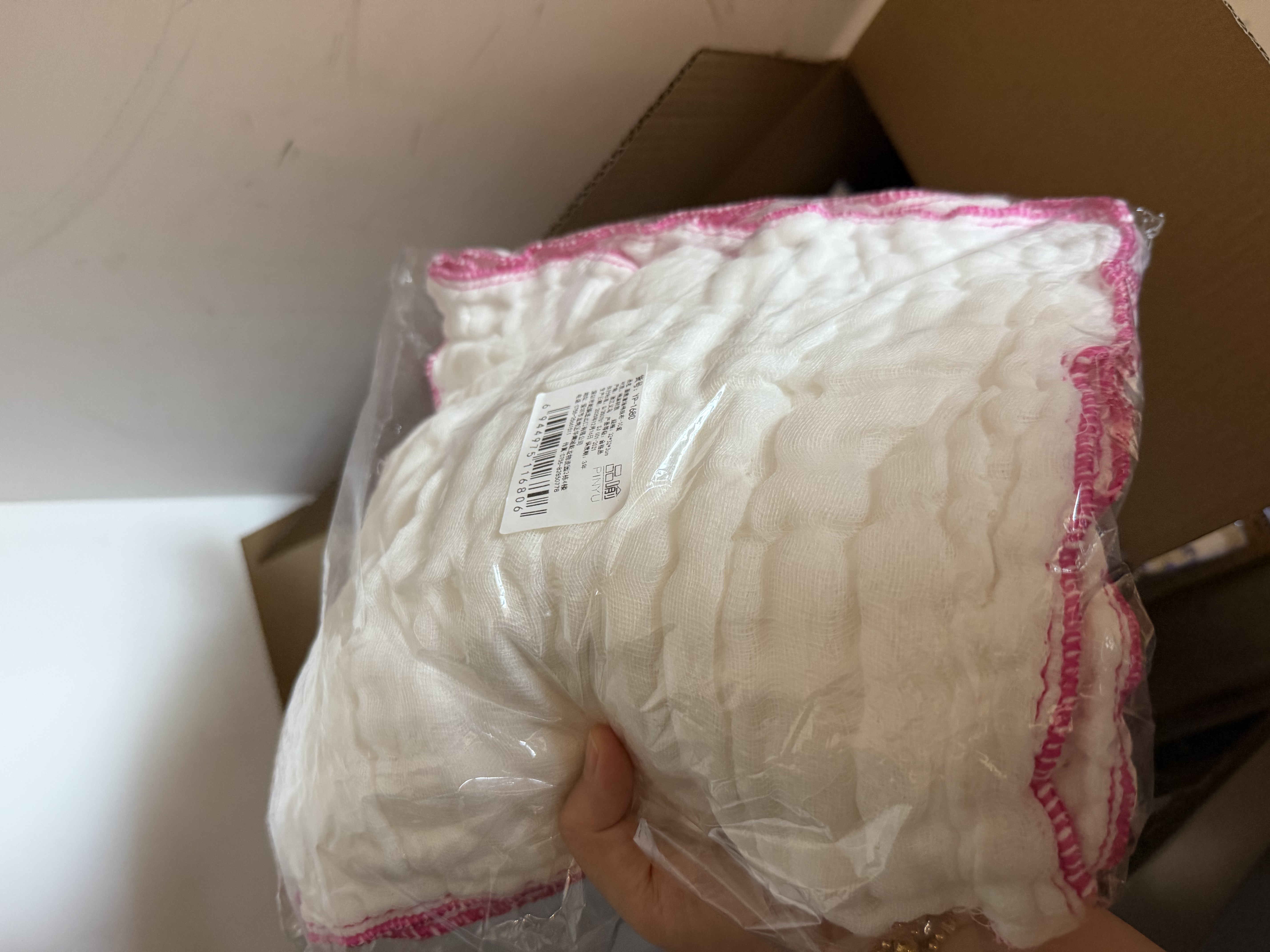 品喻（PINYU）抹布厨房洗碗布纯棉纱30*30cm10条装不沾油不掉毛特厚强吸水毛巾 实拍图