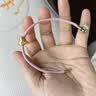 周生生【细绳】串珠3mm细版手绳转运珠皮绳男女定价不锈钢绳-樱花粉 U19 实拍图