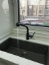 意狄讴（Yedeeo）意大利石英石水槽厨房洗手池洗菜盆花岗岩单槽台下盆洗碗槽黑7088 【7088SY】880*480豪华配置 实拍图