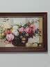 良木美式餐厅装饰画牡丹花油画客厅挂画欧式餐厅高级感壁画2026新款 A款富贵牡丹+复古棕框 40*60cm 皮纹膜画面HC3【经典皮纹肌理】 实拍图