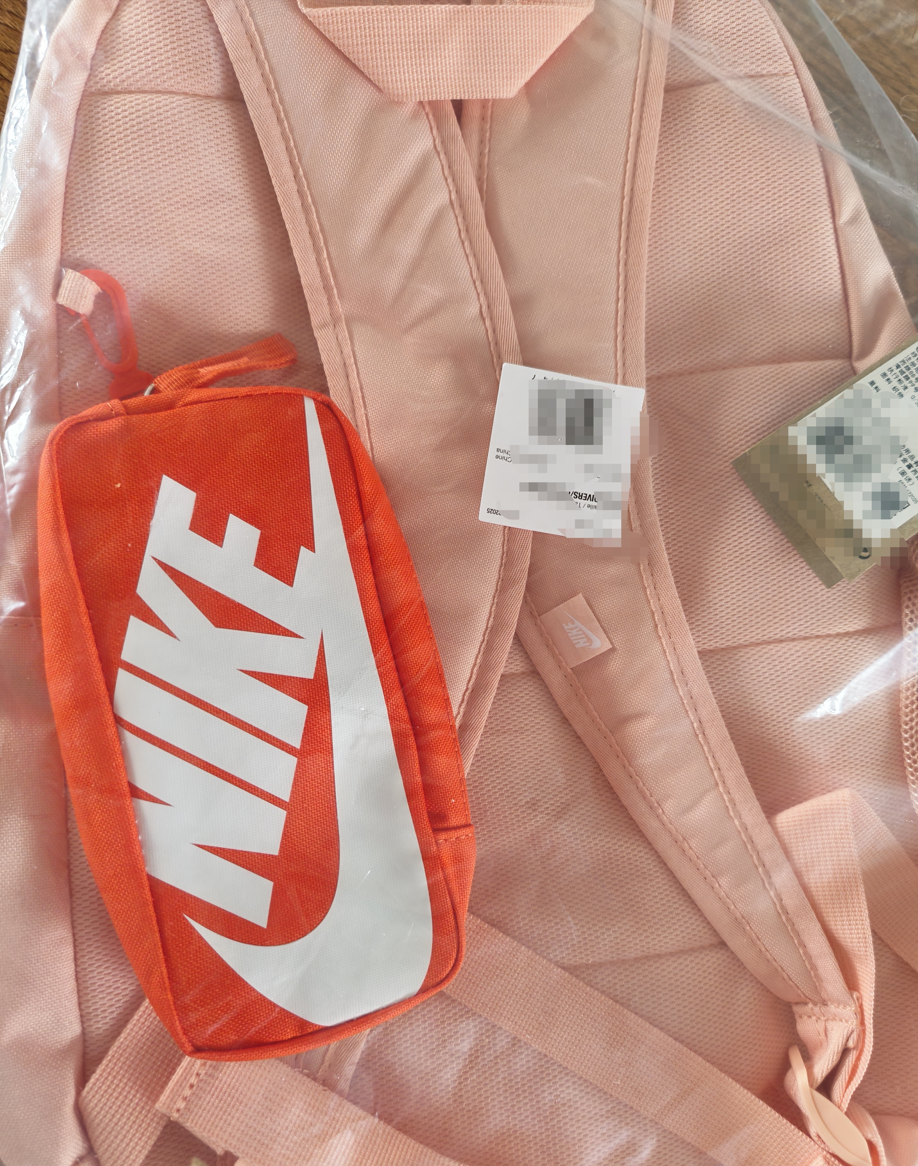 耐克NIKE童双肩包运动包潮流时尚休闲休闲电脑包HJ4186-800橙MISC 实拍图