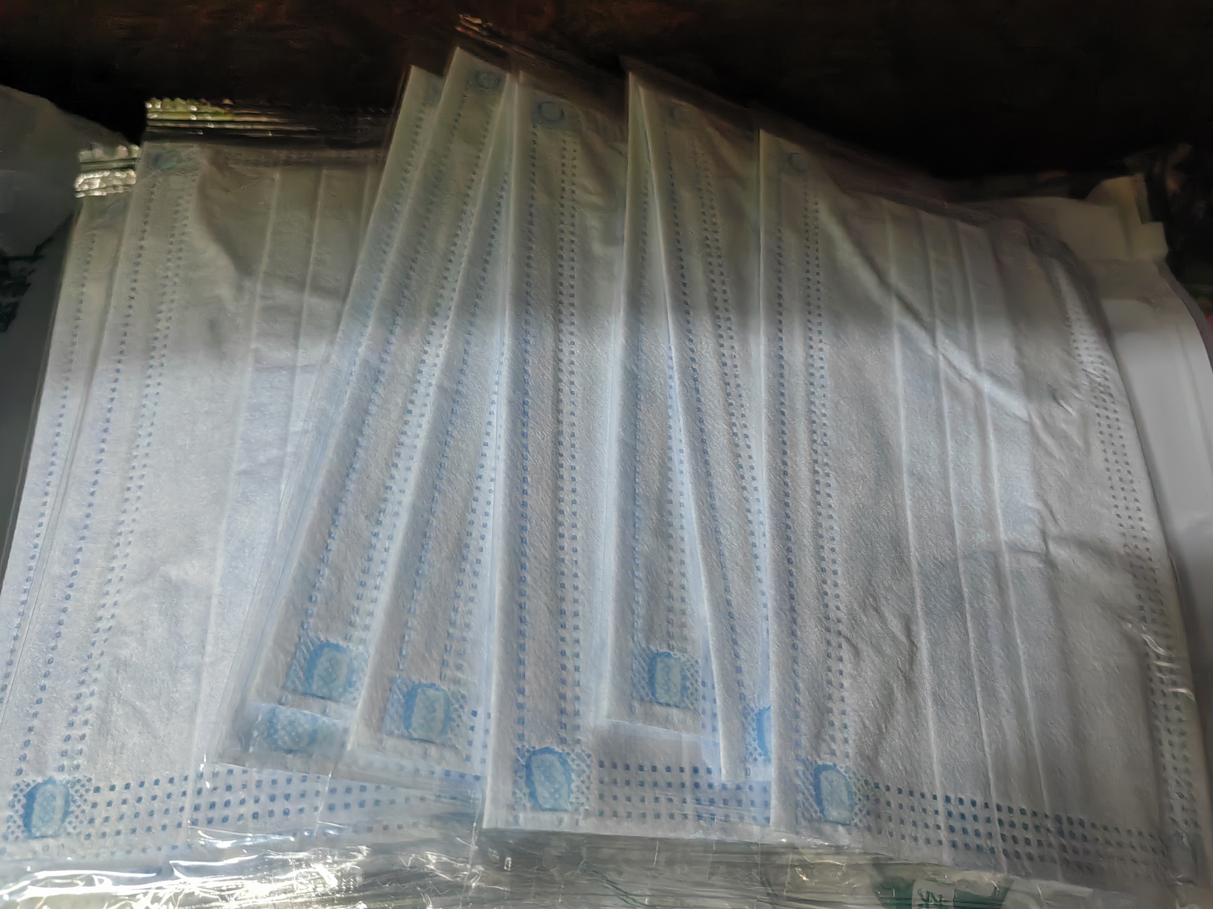 【独立100片】医用口罩透气口罩加宽耳带三层防护面罩防晒防花粉 蓝色【每一片独立】400只/4袋 实拍图