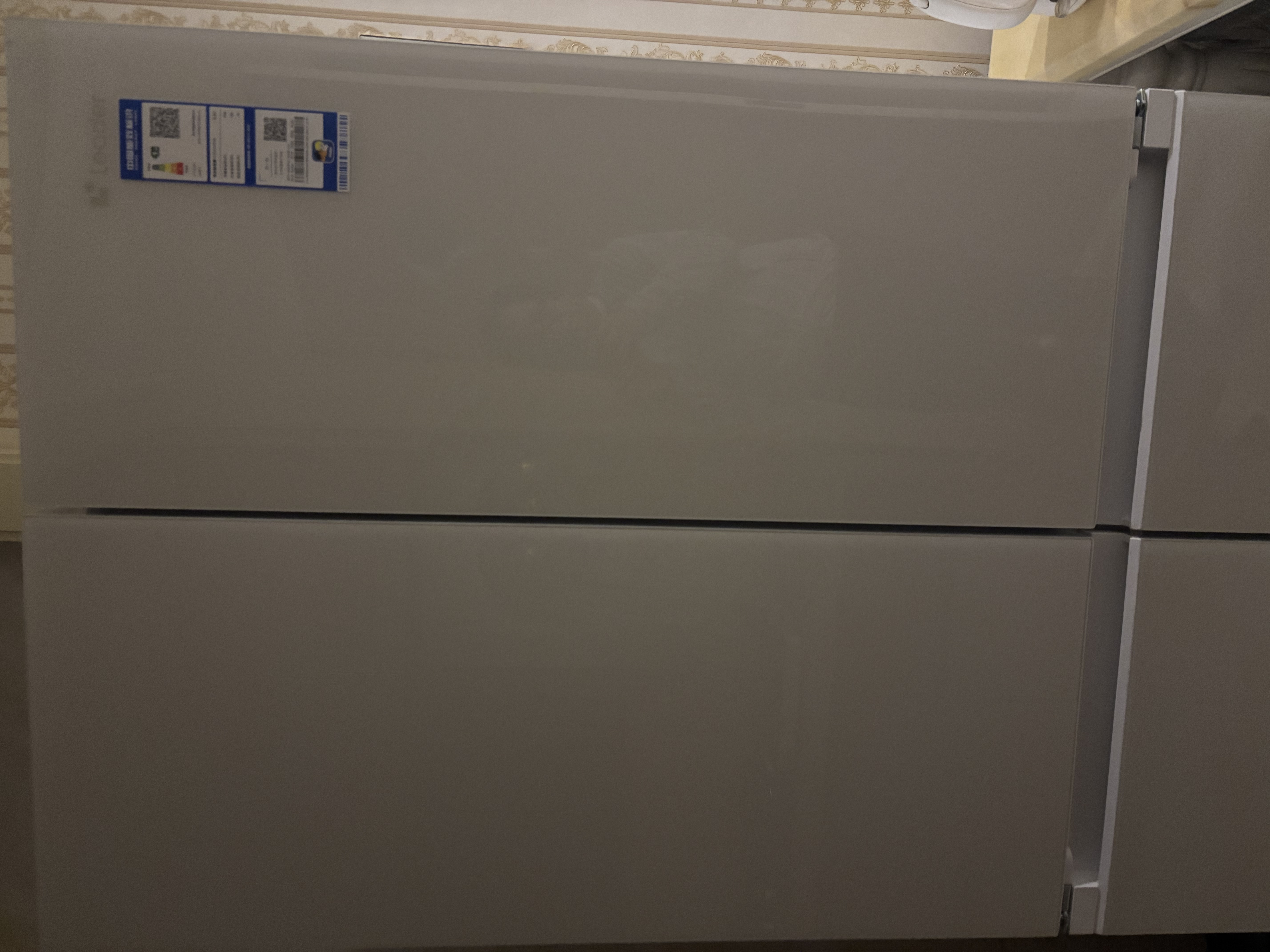 海尔冰箱统帅502L十字对开门594mm超薄一级风冷双变频全域净化家用玻璃门大冰箱BCD-502WGLTDD9L1U1 晒单实拍图