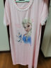 迪士尼女童睡裙夏薄款莫代尔睡衣儿童短袖冰丝家居服 1027D粉色 120cm  实拍图