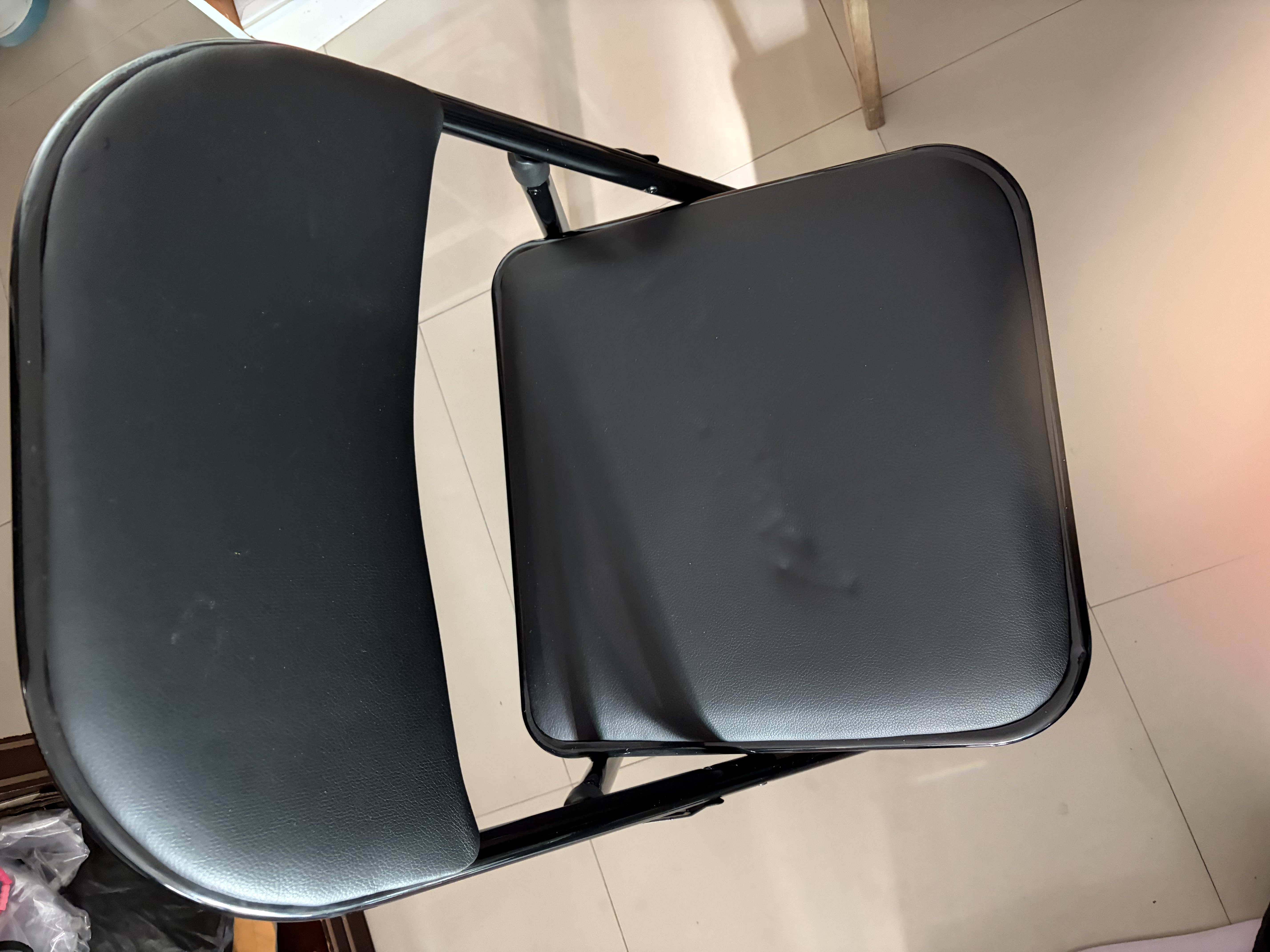 星恺（XINGKAI）椅子折叠椅凳子电脑椅子靠背餐椅学习椅办公椅XK1100卡其 实拍图