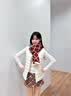 Charm Kendo围巾女秋冬季2026新款保暖围脖披肩氛围感生日新年礼物送女生女友 送女朋友实用老婆 红配米 实拍图
