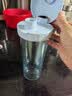 特百惠（Tupperware）茶韵500ml塑料杯男女士学生运动水杯子大容量泡茶杯 冰水蓝 实拍图