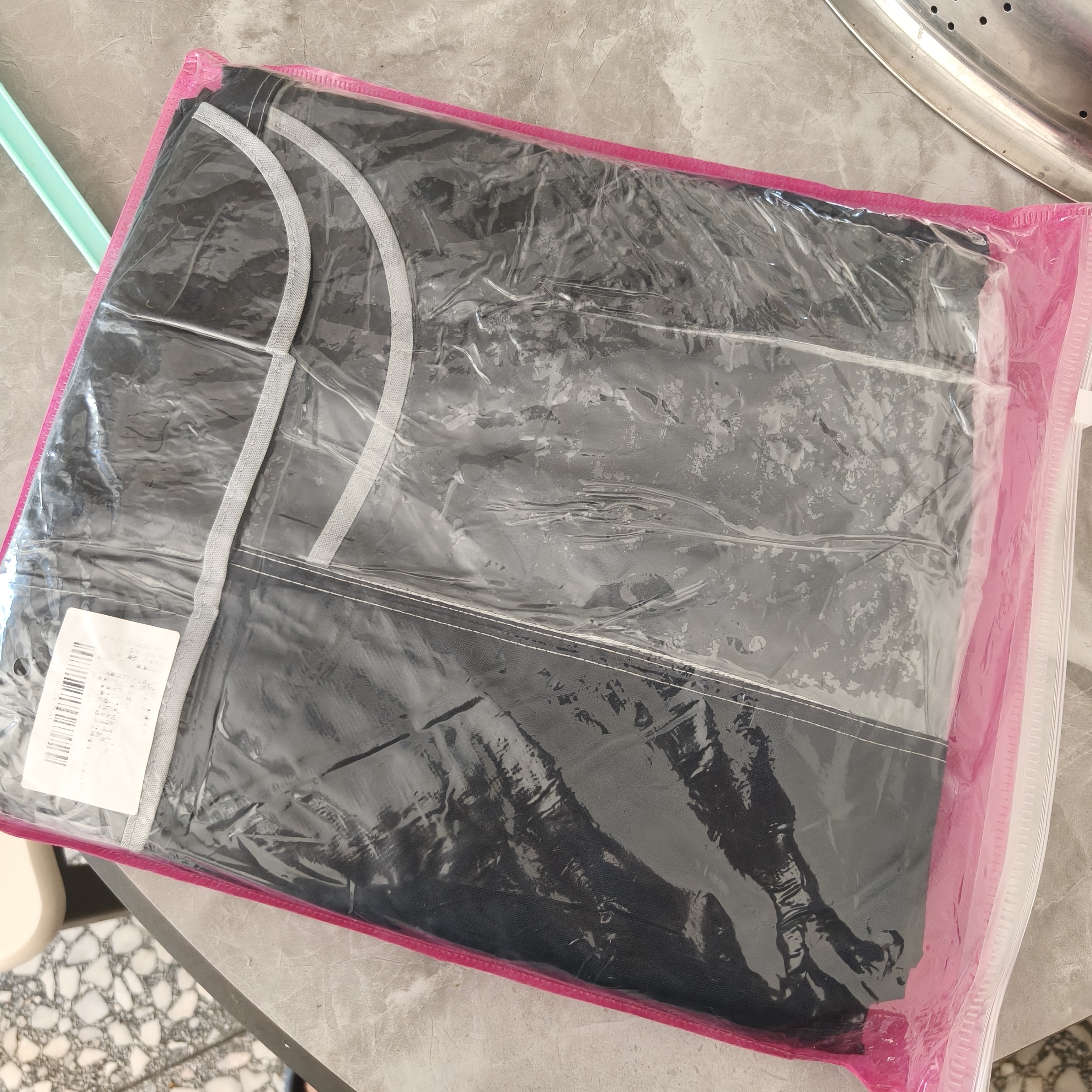车归沐户外工作电动车雨衣摩托车电瓶车雨衣雨披双人男女通用加大大布帽檐雨衣全身防暴雨雨衣不可视仪表盘黑色 实拍图