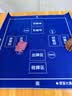 华圣掼蛋专用桌布扑克麻将棋牌室比赛专用桌布100*100CM蓝色水晶绒 实拍图