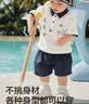 巴拉巴拉童装儿童短袖套装婴儿夏装2026新款男童宝宝Polo衫两件套t恤裤子 实拍图