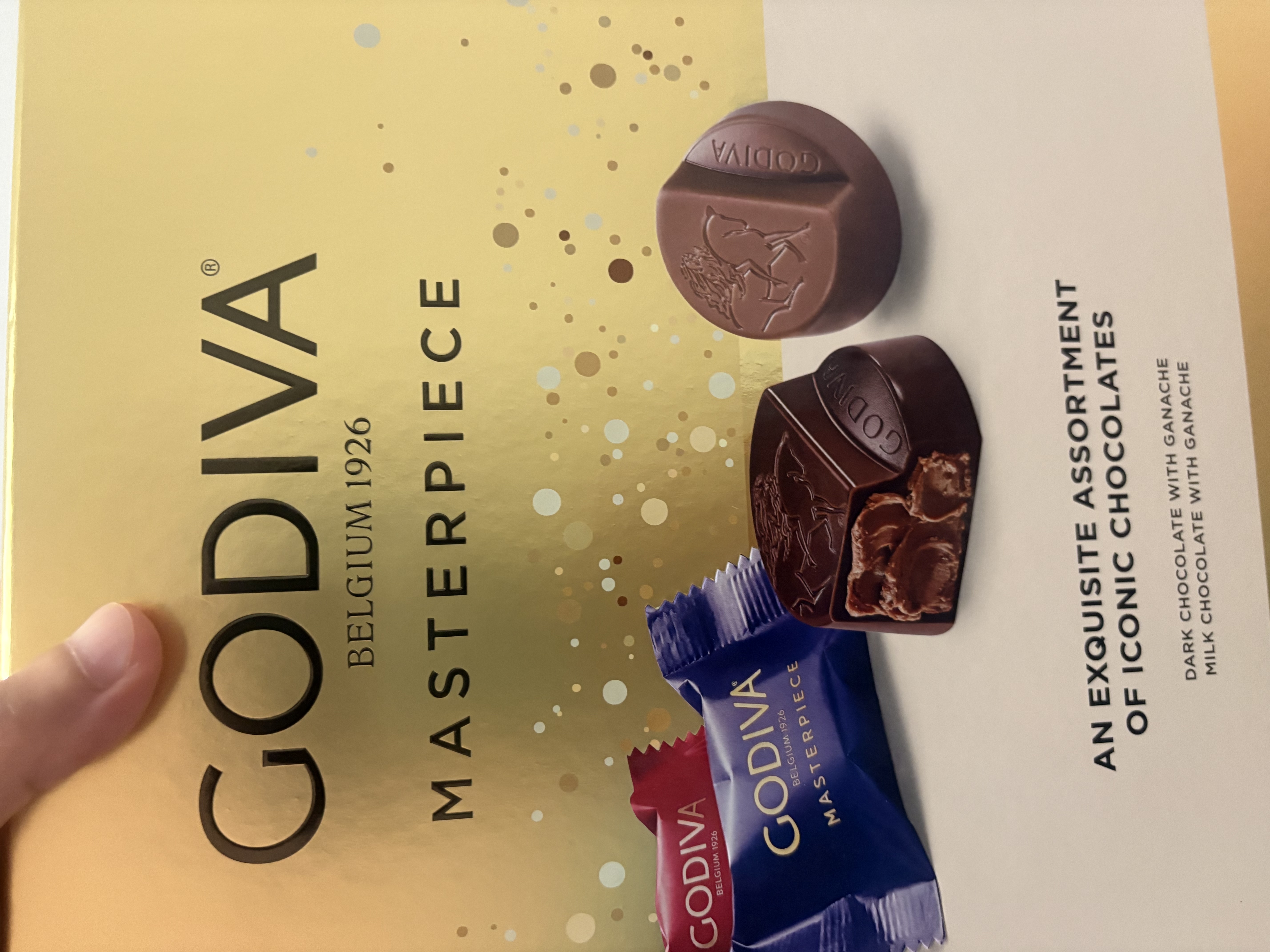 歌帝梵（Godiva）【典藏巧礼】大师夹心黑巧克力高端中秋礼盒225g 零食 节日礼物 实拍图