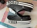 卡骆驰（CROCS）贝雅卡骆班洞洞鞋轻便耐磨一脚蹬男休闲鞋女鞋时尚沙滩鞋|205089 黑色/白色-066(含智必星) 44 (280mm) 实拍图