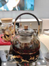 CAMBRASS高档玻璃煮茶水壶烧泡茶玻璃专用电陶炉茶水花茶办公室小型煮茶器 【灰半月】提梁玻璃壶 实拍图