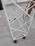哈骆顿（HALODN）书架可移动桌边收纳架教室课桌旁学生放书本架子带轮置物架书立架 【升级护栏+滑轮*4】6层白色 实拍图