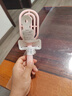 名创优品（MINISO）梳子升级款迷你便携立式骨梳美发梳造型梳礼物 带清洁刷 粉色 实拍图