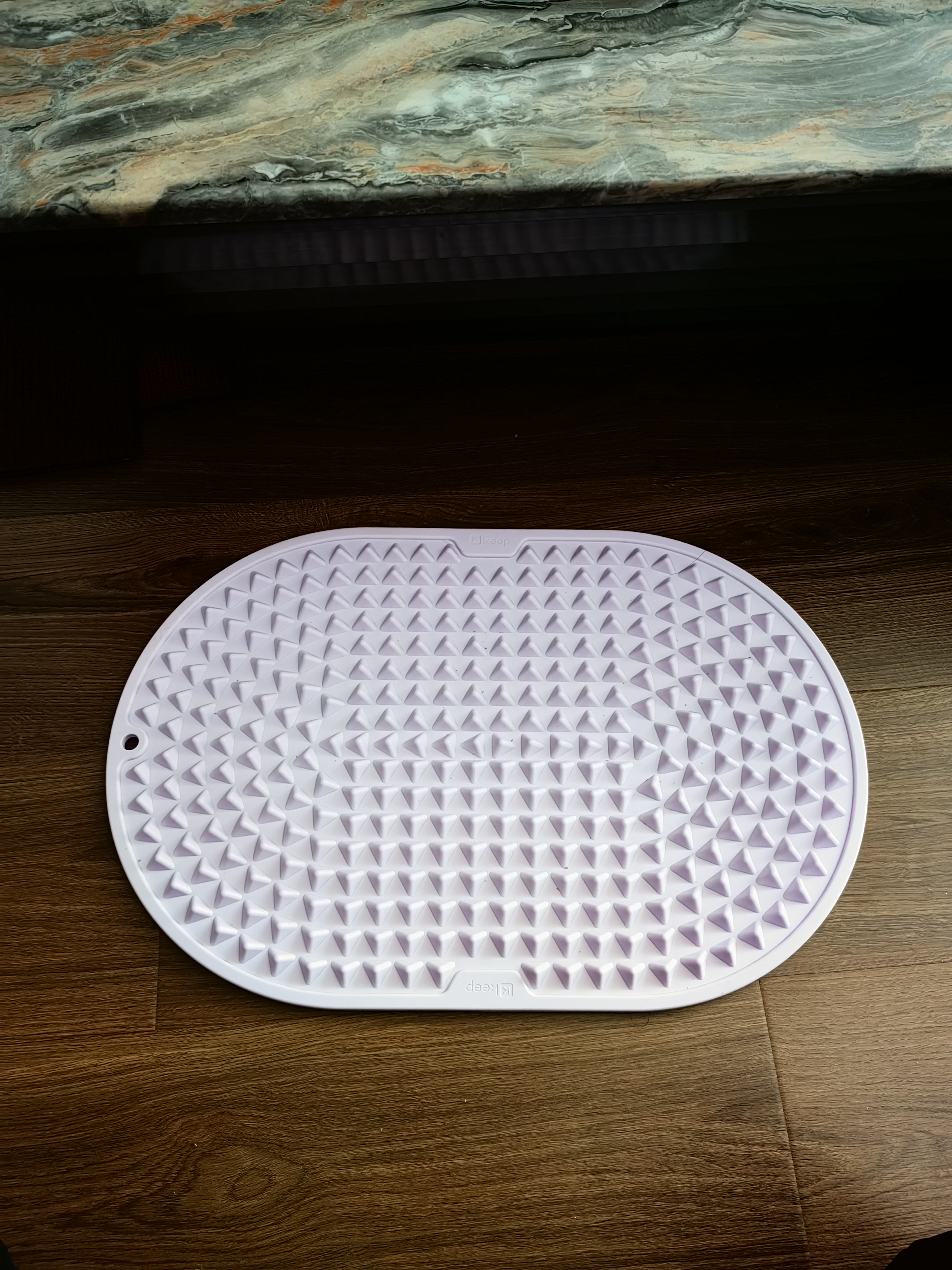 Keep食品级硅胶指压板超慢跑垫液态软硅胶足底按摩脚踩穴位金字塔紫 实拍图