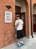 OEMG 美式高街解构重磅280g正肩短袖T恤男士夏季新款潮牌boxy宽松半袖 白花灰 【高品质】 XL [建议140-160斤] 实拍图