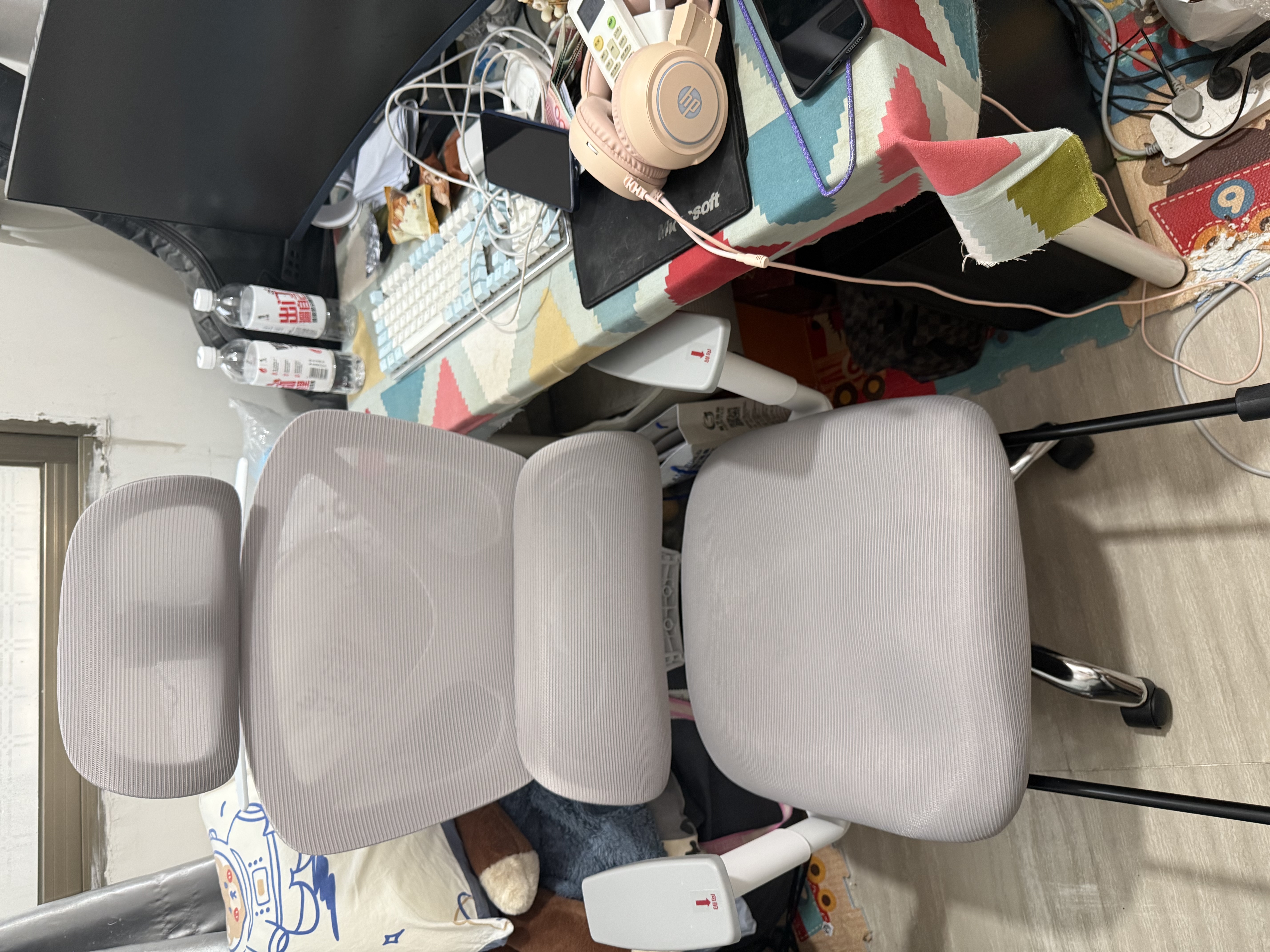 南皇人体工学椅护腰电脑椅久坐不累办公椅电竞椅男可调节腰靠学习后躺 【顶配Pro白】-4级气杆-铝合金脚-搁脚 120-155度(含) 联动扶手 实拍图