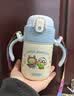 膳魔师（THERMOS）儿童保温杯开学必备316L双盖水杯上学生专用6-12岁大水壶550ml粉 实拍图