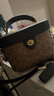蔻驰（COACH）【品牌直供】奢侈品女包KAY盒子包斜挎包棕CBQ35 生日礼物送女友 实拍图