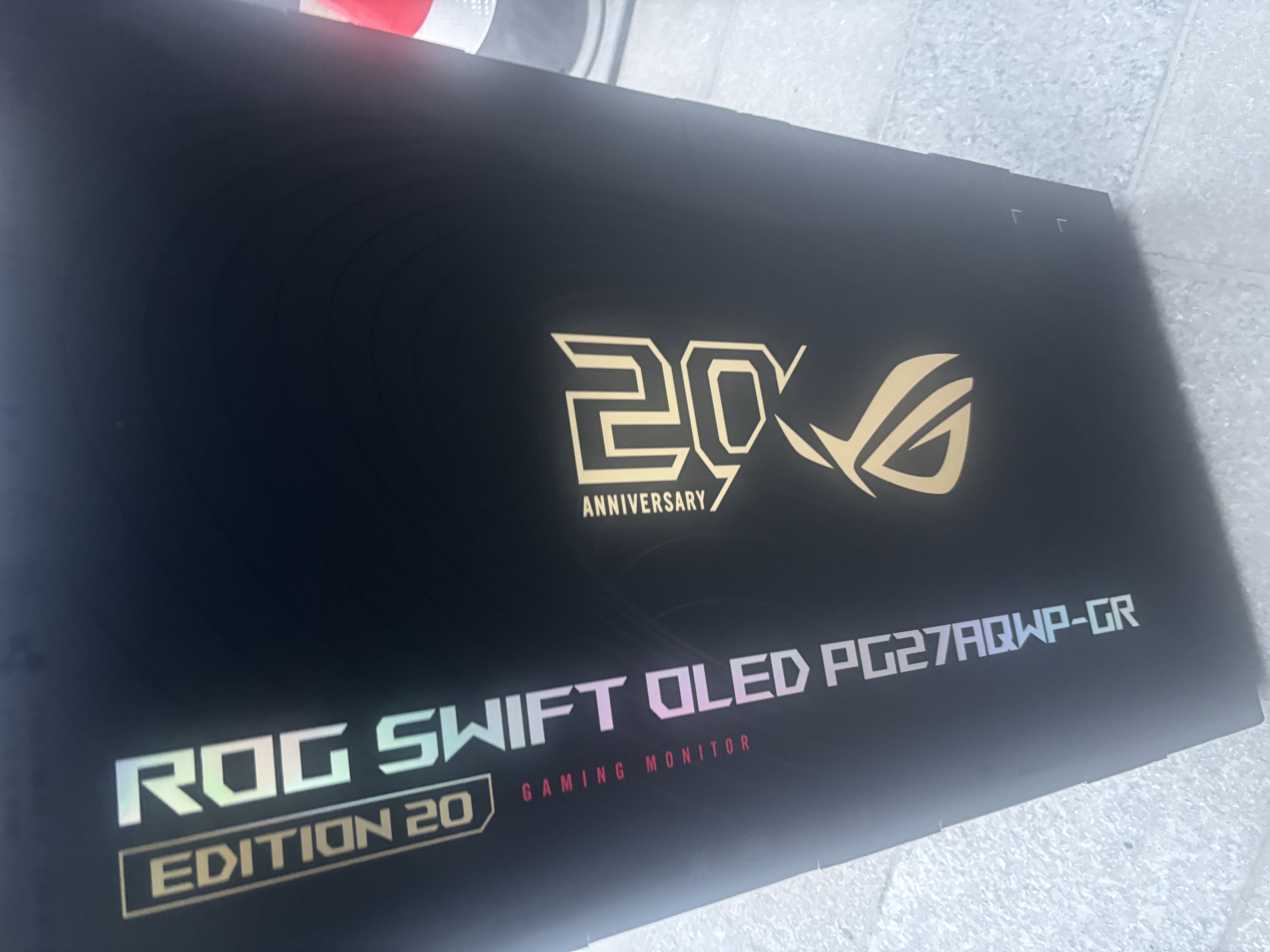 华硕ROG 超杀27 Pro二代 20周年支架版PG27AQWP-GR 26.5英寸显示器电竞2K540Hz双模HD720Hz24K真金镀金 实拍图