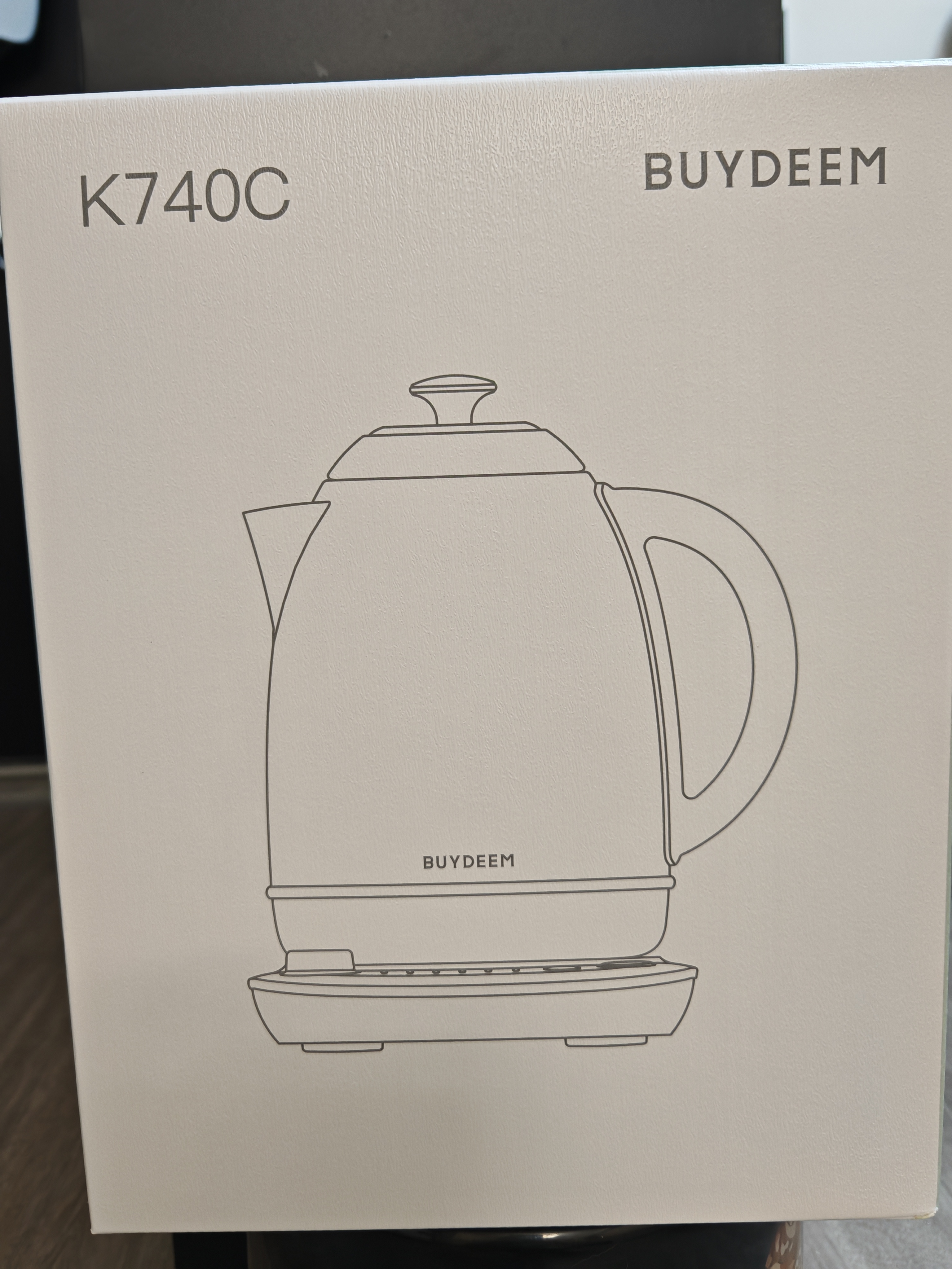 北鼎（Buydeem）电热水壶便携式家用便携式烧水壶全自动一体炫彩304不锈钢调温高颜值热水壶热电水壶 K740C浅杉绿 实拍图