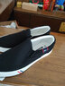 回力男鞋春季一脚蹬男鞋老北京布鞋帆布鞋休闲男纯色透气懒人鞋子男 纯黑色 39 实拍图