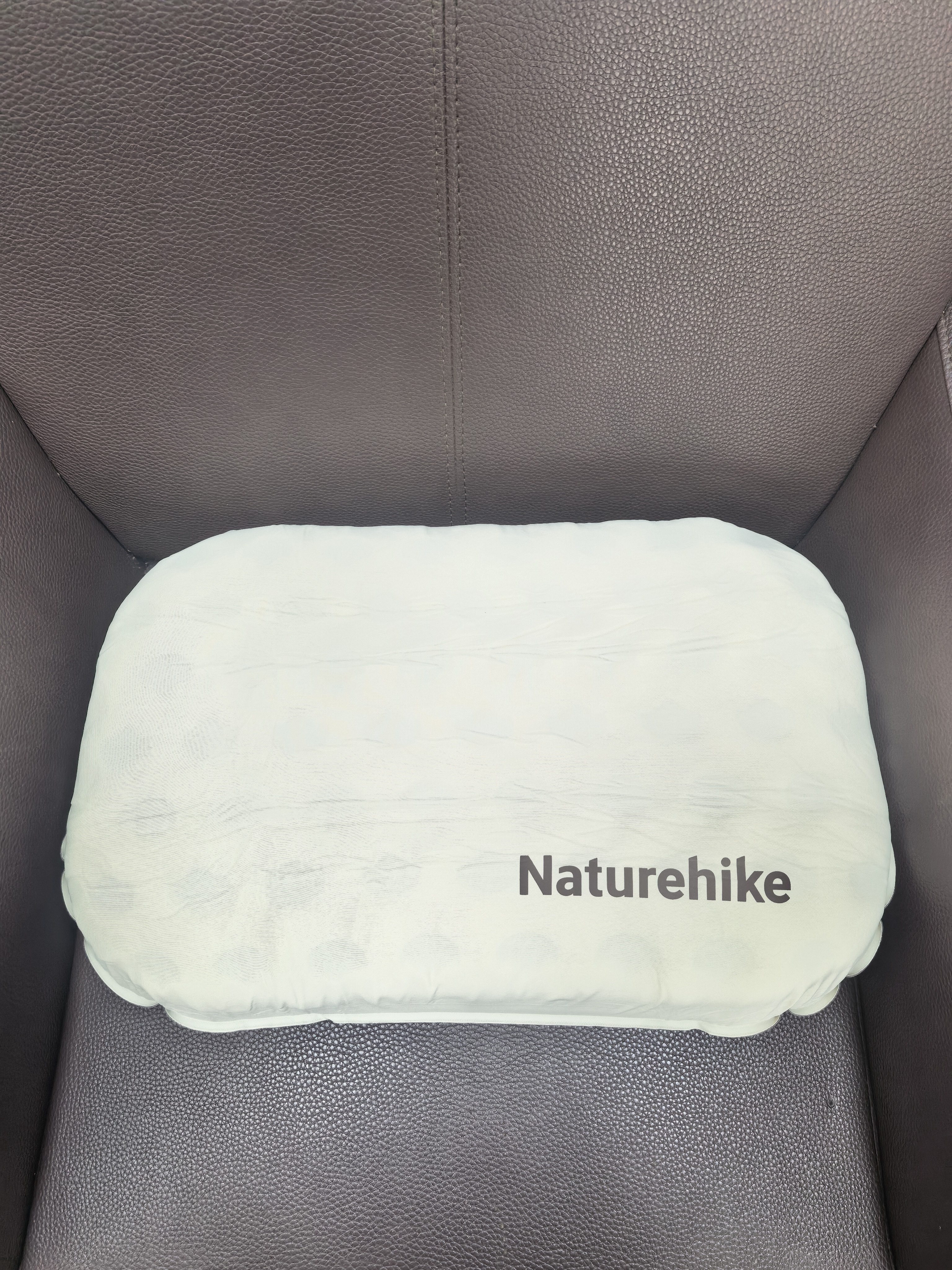 Naturehike挪客羽骨二合一海绵充气枕头户外露营旅行枕 香槟棕【大码】 实拍图