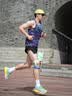 BSR空气护膝夏季薄款运动专业防护跑步女士专用髌骨带男士护膝盖轻薄 灰蓝色【二效合一护膝】单只装 M（上腿围38-46cm下腿围34-39cm） 实拍图
