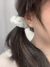 BJYLS999纯银针雪花耳钉女养耳洞流苏耳线足银针耳环2026轻奢高级耳饰 【999足银耳链】雪花耳线一对 实拍图