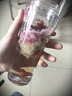 希诺（HEENOOR）塑料杯带盖创意便携水杯可爱学生户外运动透明杯子随手杯 银白色 220ml 实拍图