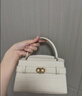 CHARLES&KEITH鳄鱼纹凯莉包手提斜挎婚包包女包生日礼物送女友CK2-50270880-1 Ivory象牙色 S 实拍图