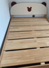 喜梦宝实木儿童床现代简约女孩男孩儿童床家用卧室可升降床板小熊床 1.2*1.9M床 实拍图