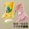 牧萌儿童雨鞋男童女童防水立体宝宝防滑耐磨卡通雨靴 挖掘机恐龙 16码 实拍图