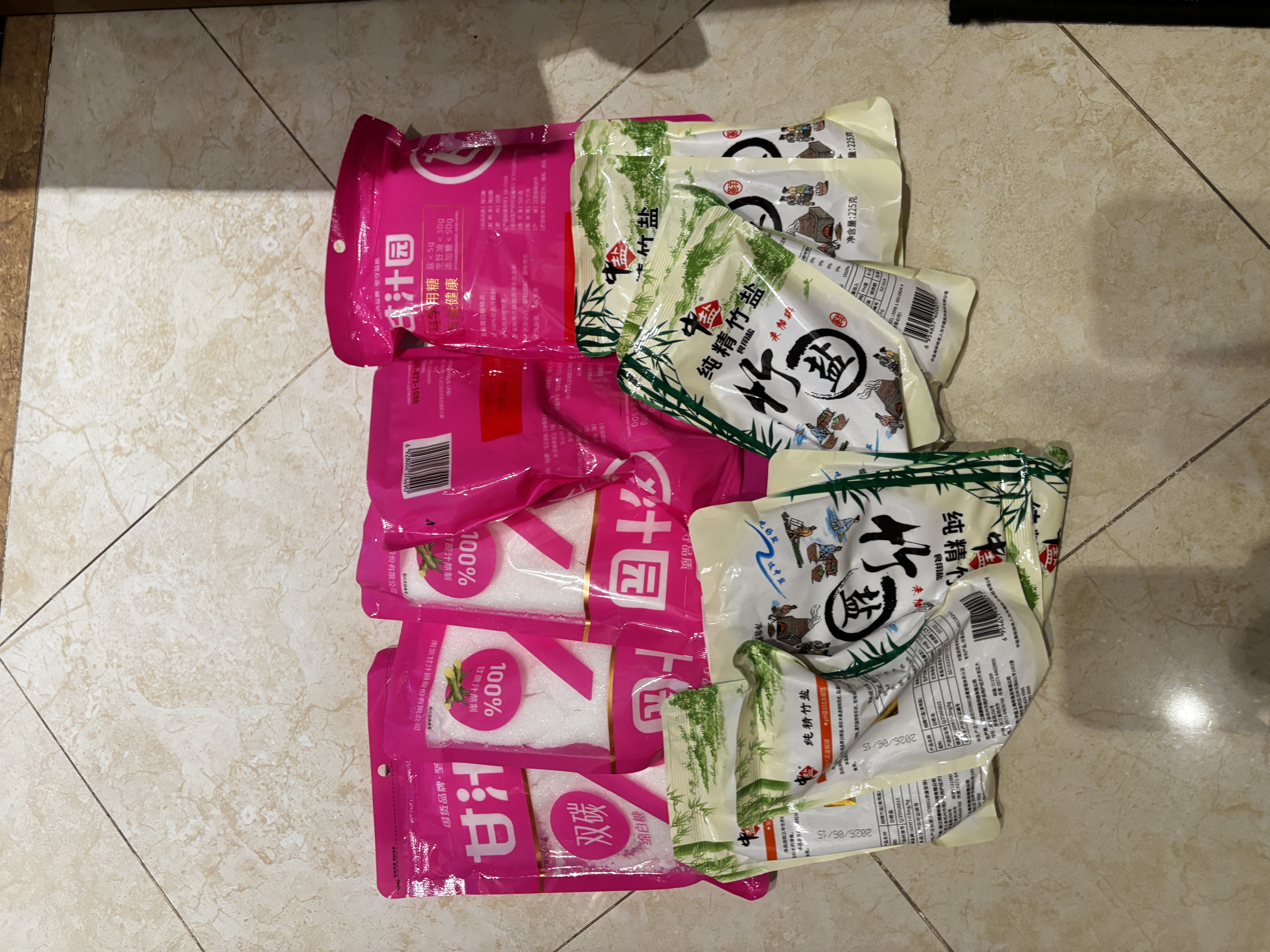 中盐 纯精竹盐225g*8包【未加碘 海盐】食用无碘海盐 中盐出品 实拍图