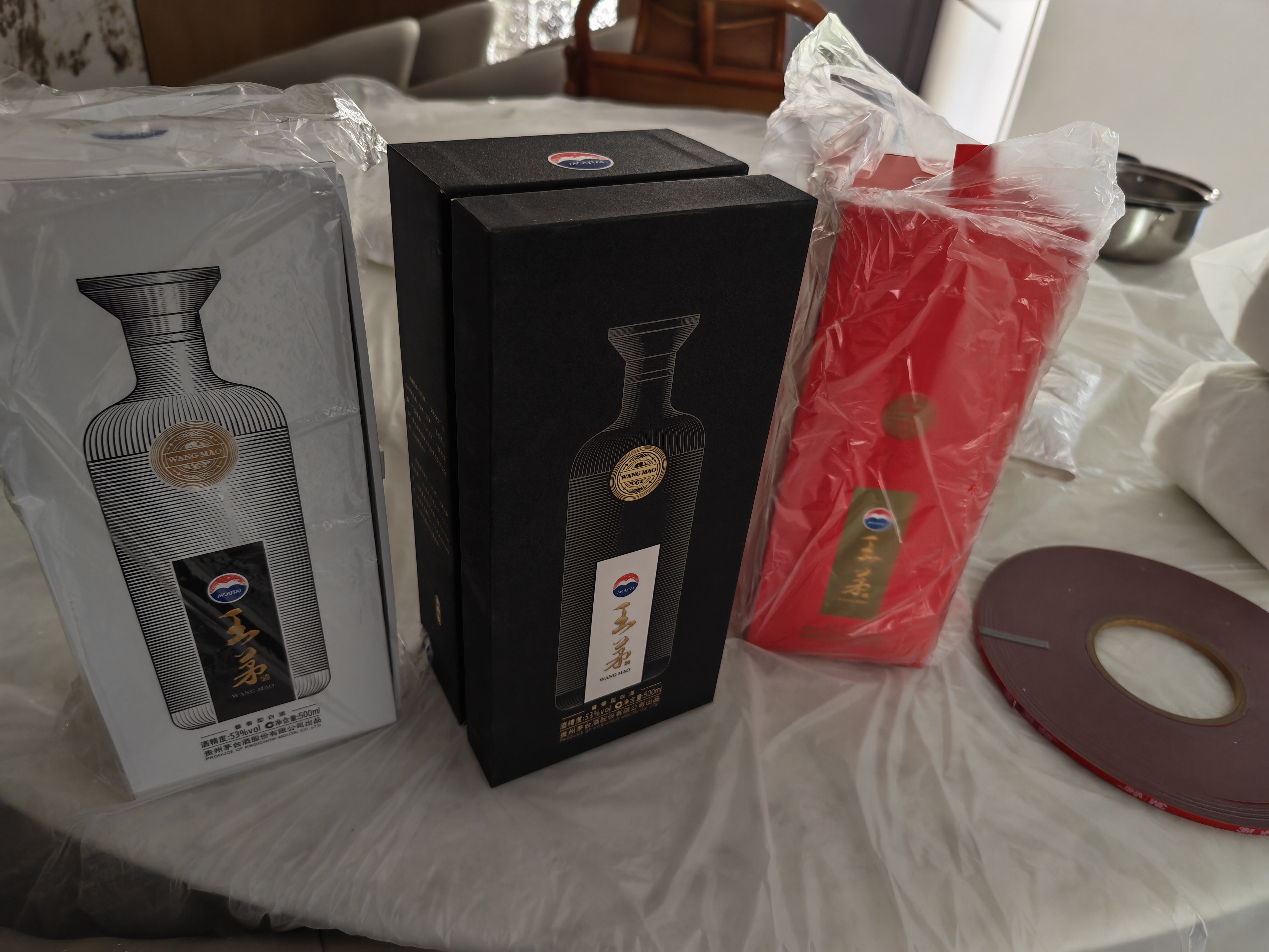茅台王茅 祥邦祥雅祥泰 酱香型白酒 53度 500ml*2 +375ml *1 组合装 实拍图