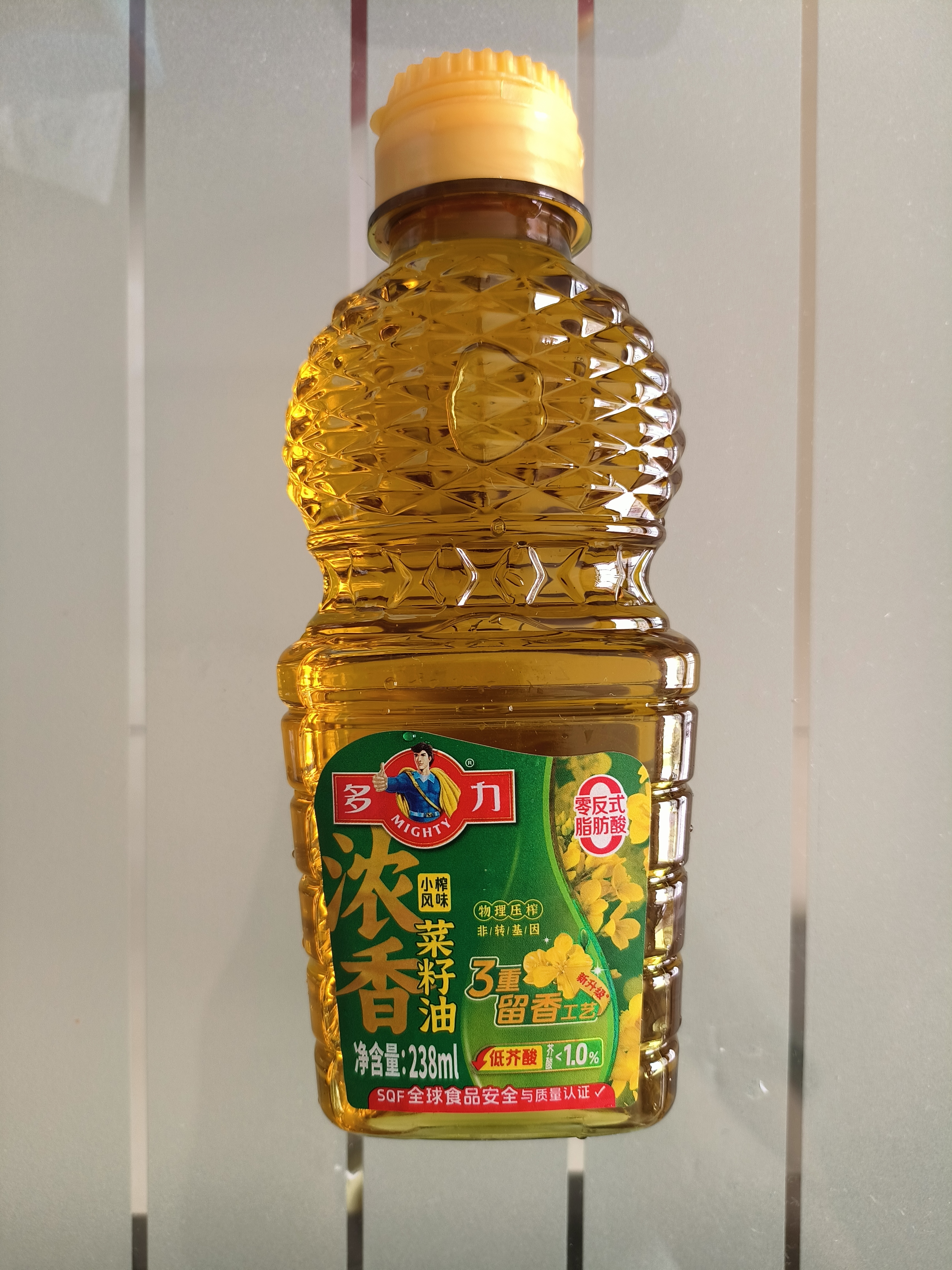 多力浓香菜籽油238ml压榨食用油粮油植物油家用健康烹饪 实拍图