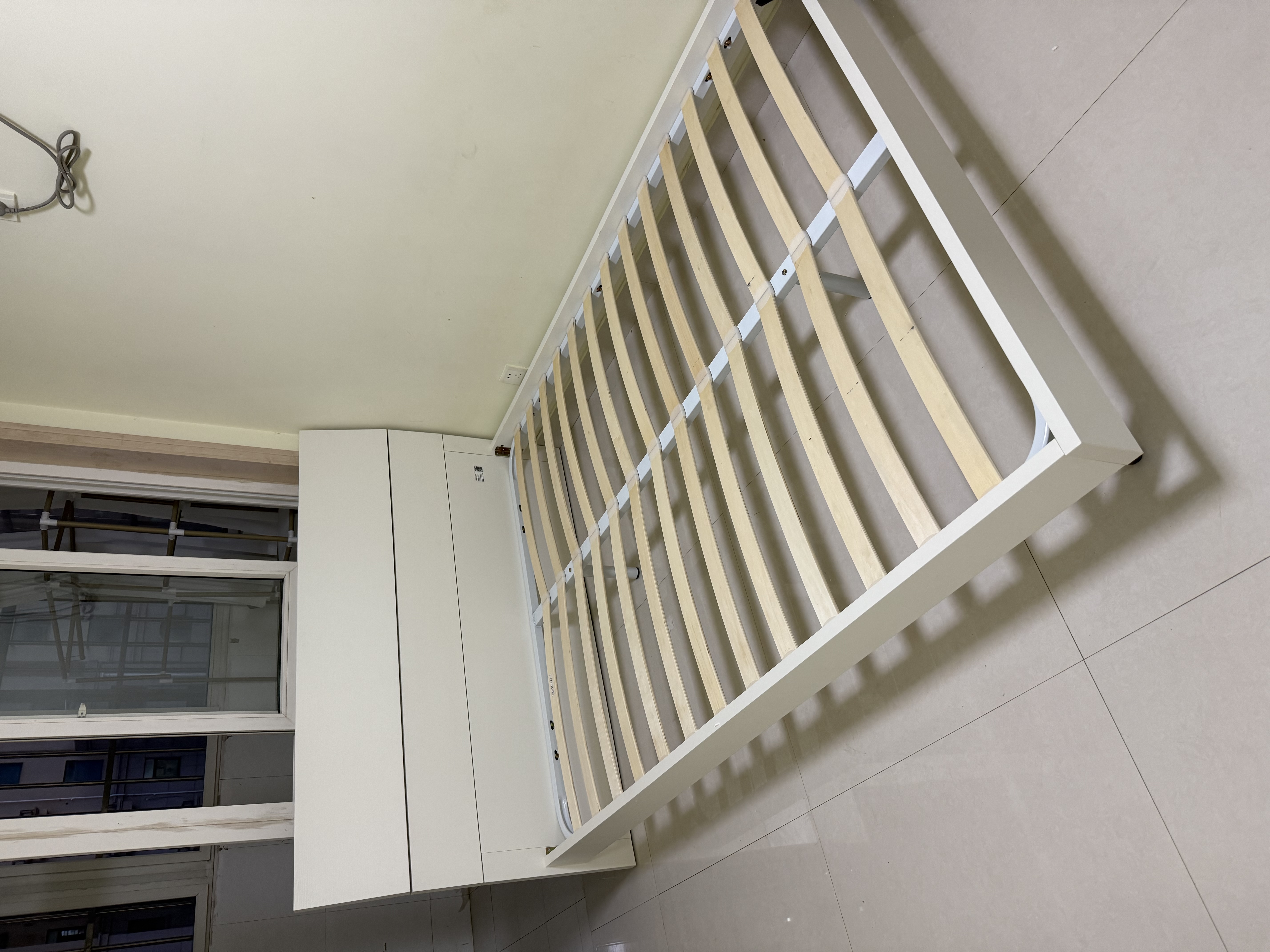全友家居 家用主卧室床现代简约1.5米x2米双人大床高脚床板式床家具 实拍图
